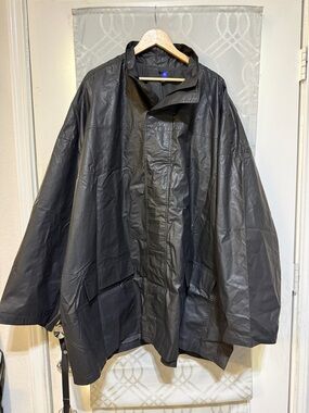 Yeezy-Gap Black Oversized Raincoat/Parka